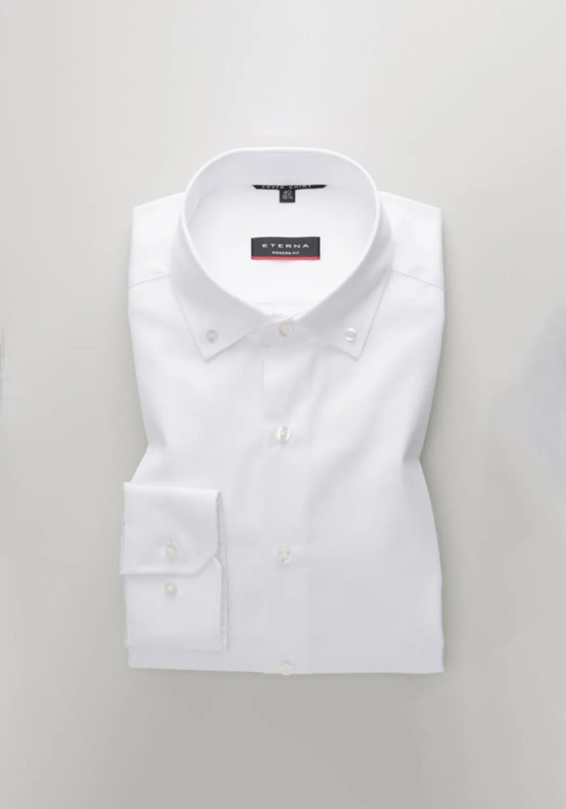 1863 By Eterna Modern Fit Twill Shirt, White