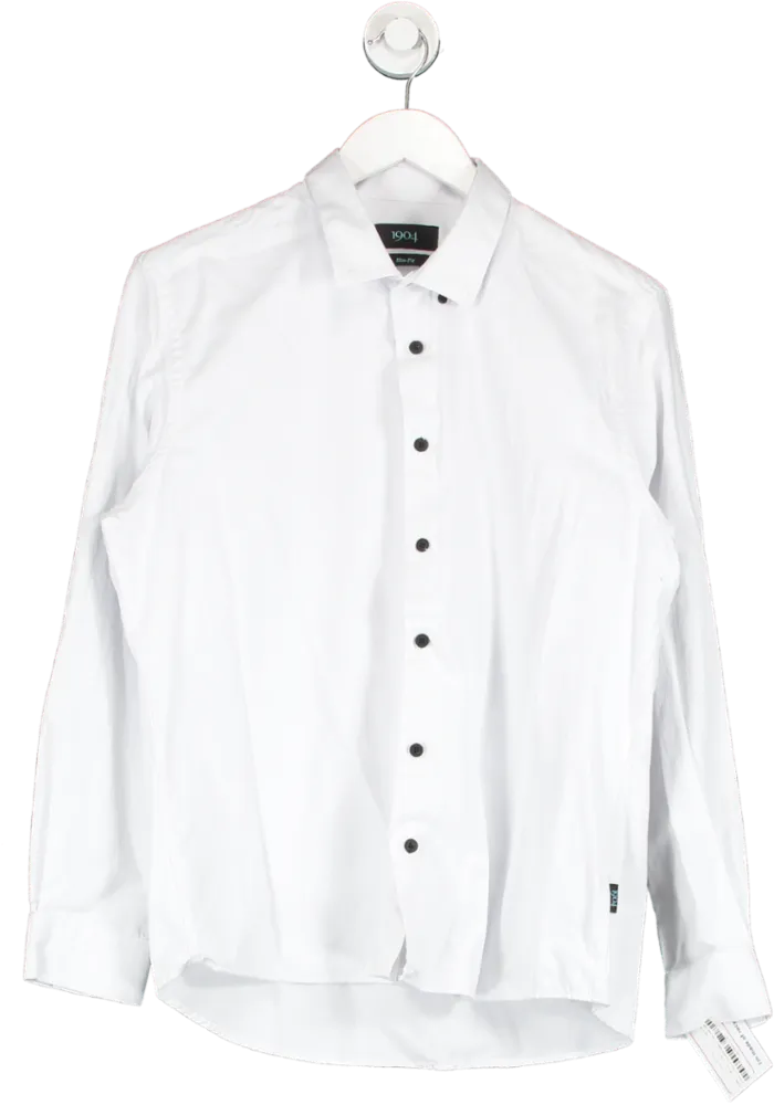 1904 White Slim Fit Shirt UK L