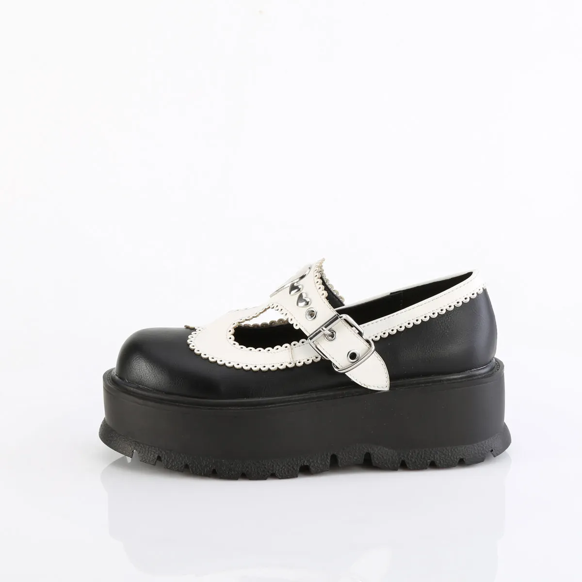 2 Inch Platform SLACKER-23 Black White