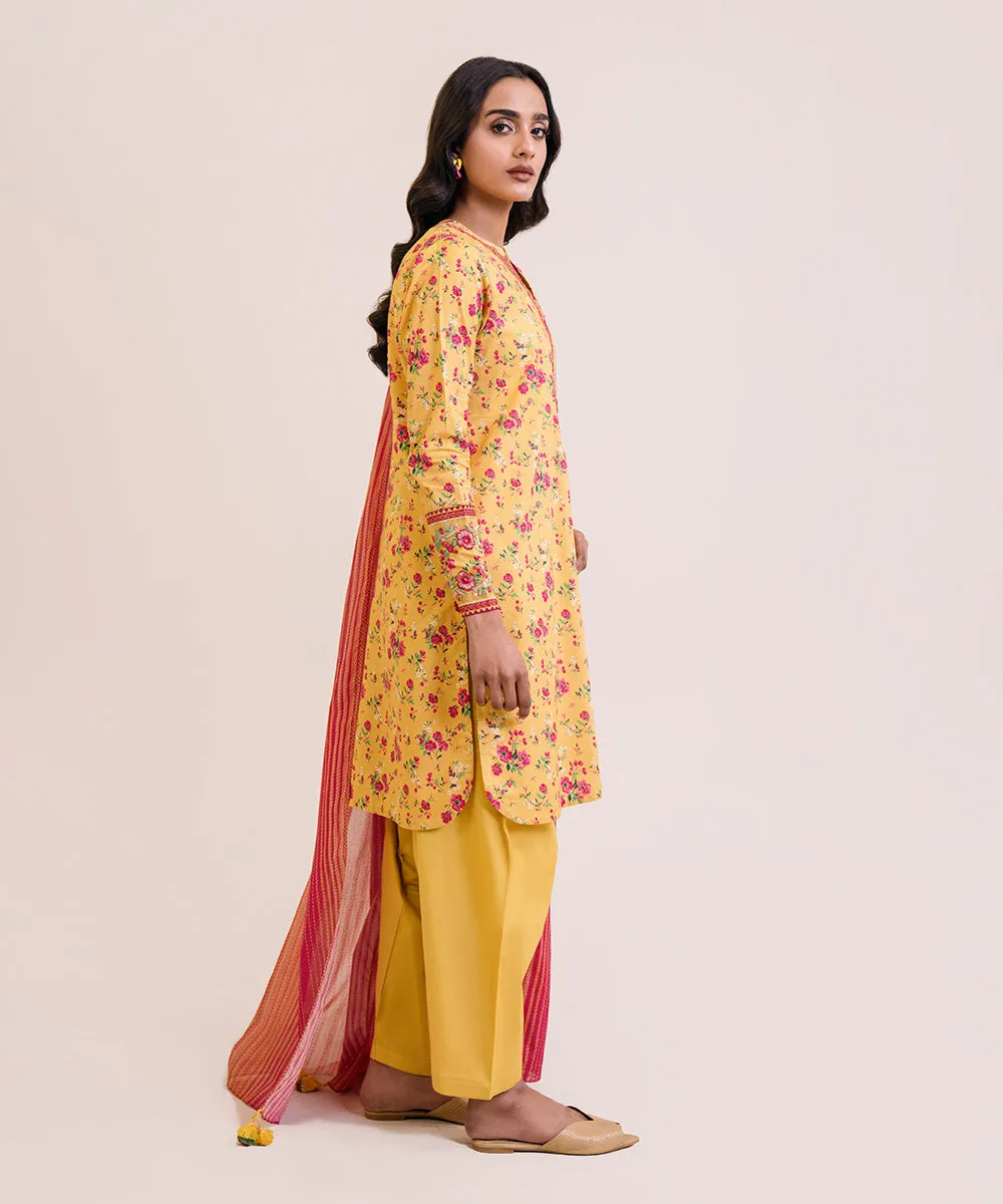 3 Piece - Embroidered Lawn Suit