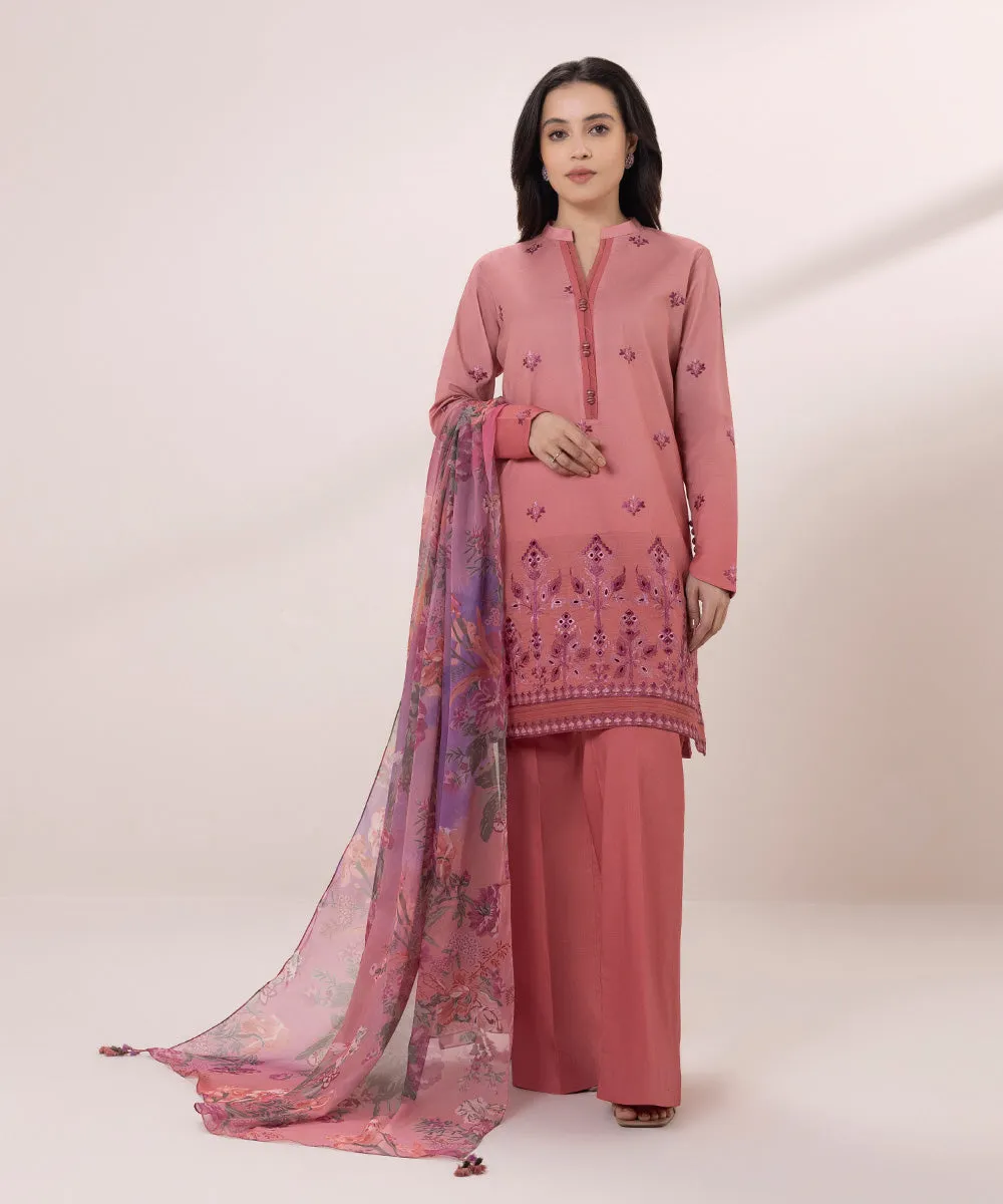 3 Piece - Embroidered Lawn Suit