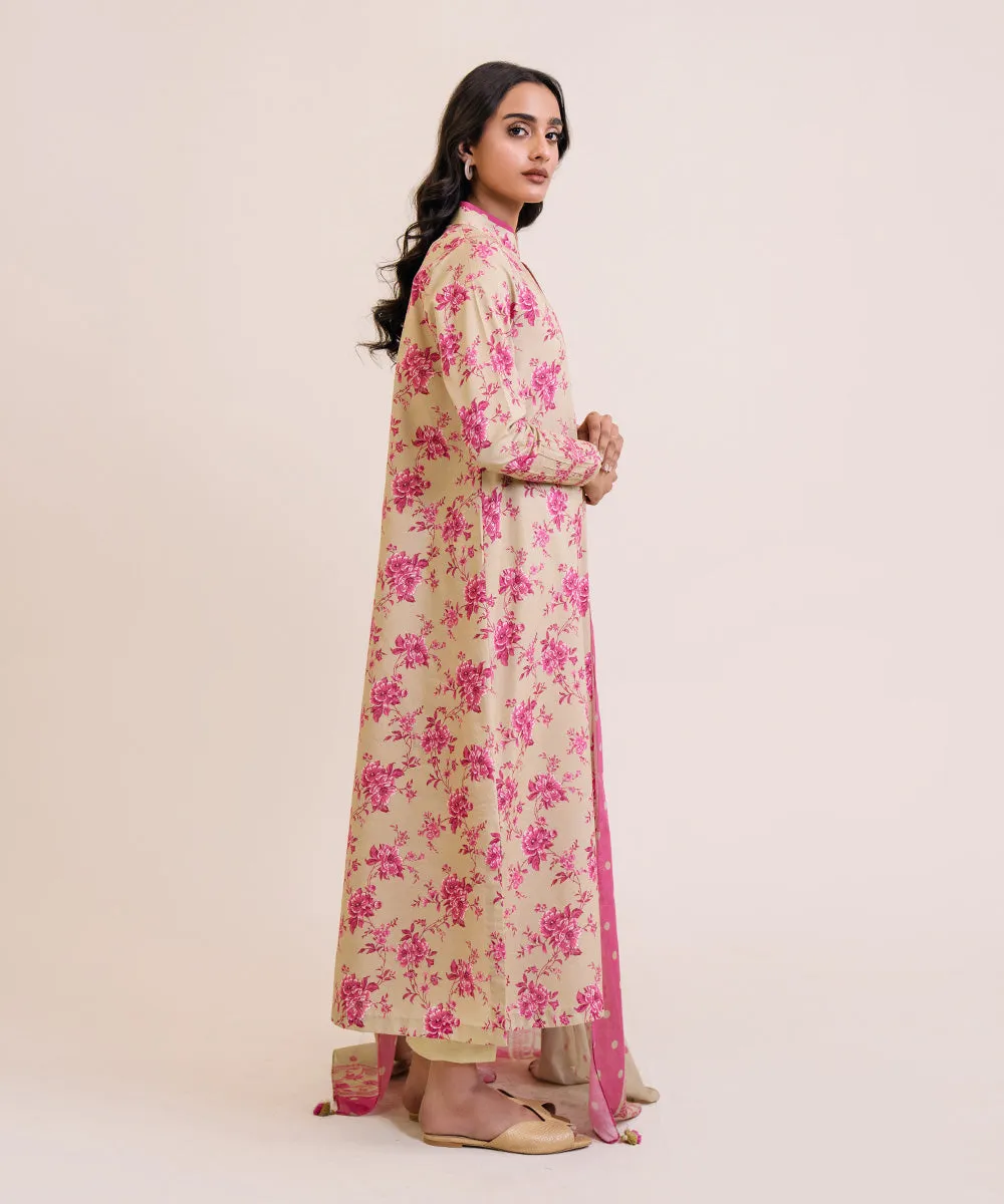 3 Piece - Printed Lawn Suit