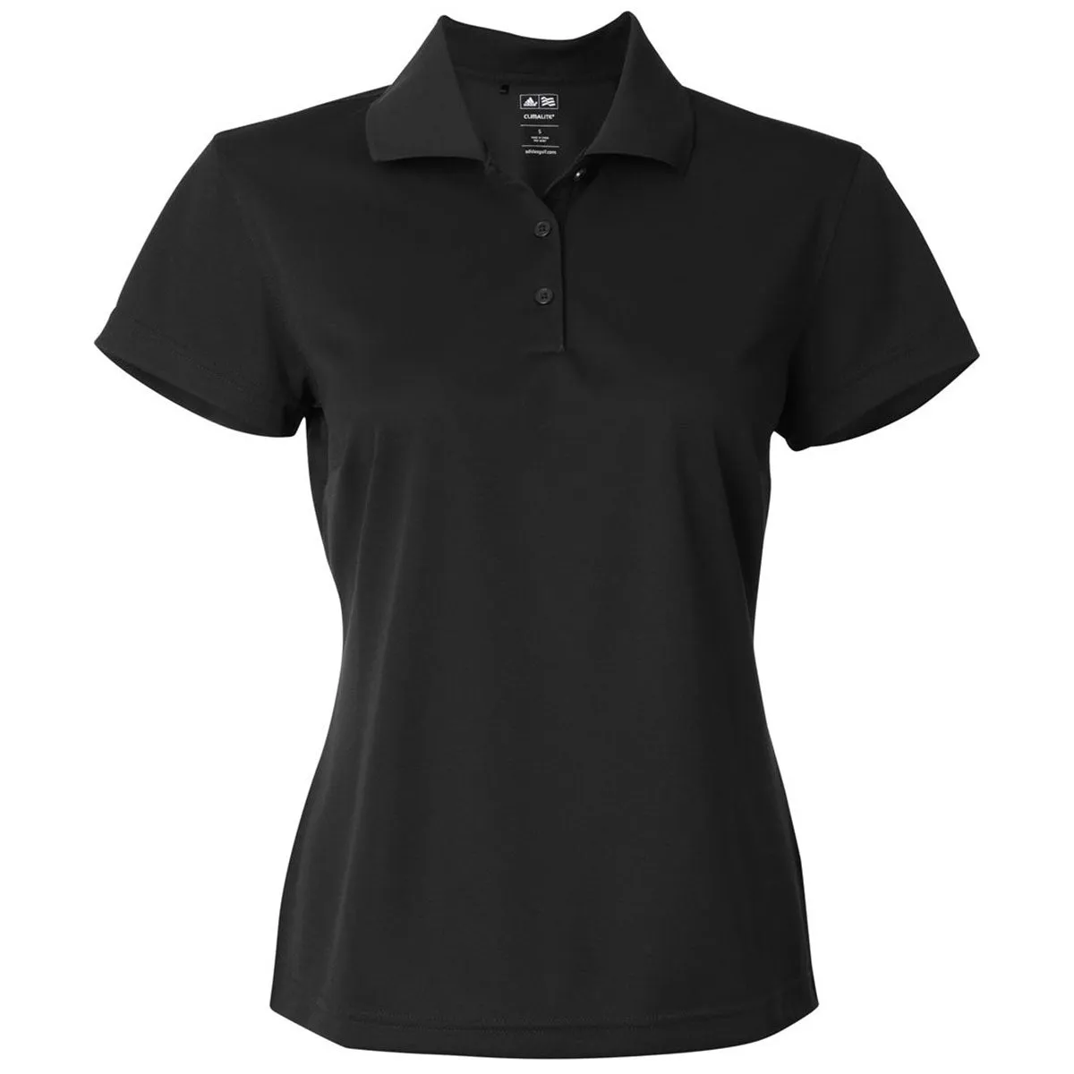 adidas Golf Women's Black/White Climalite Basic Sport Shirt