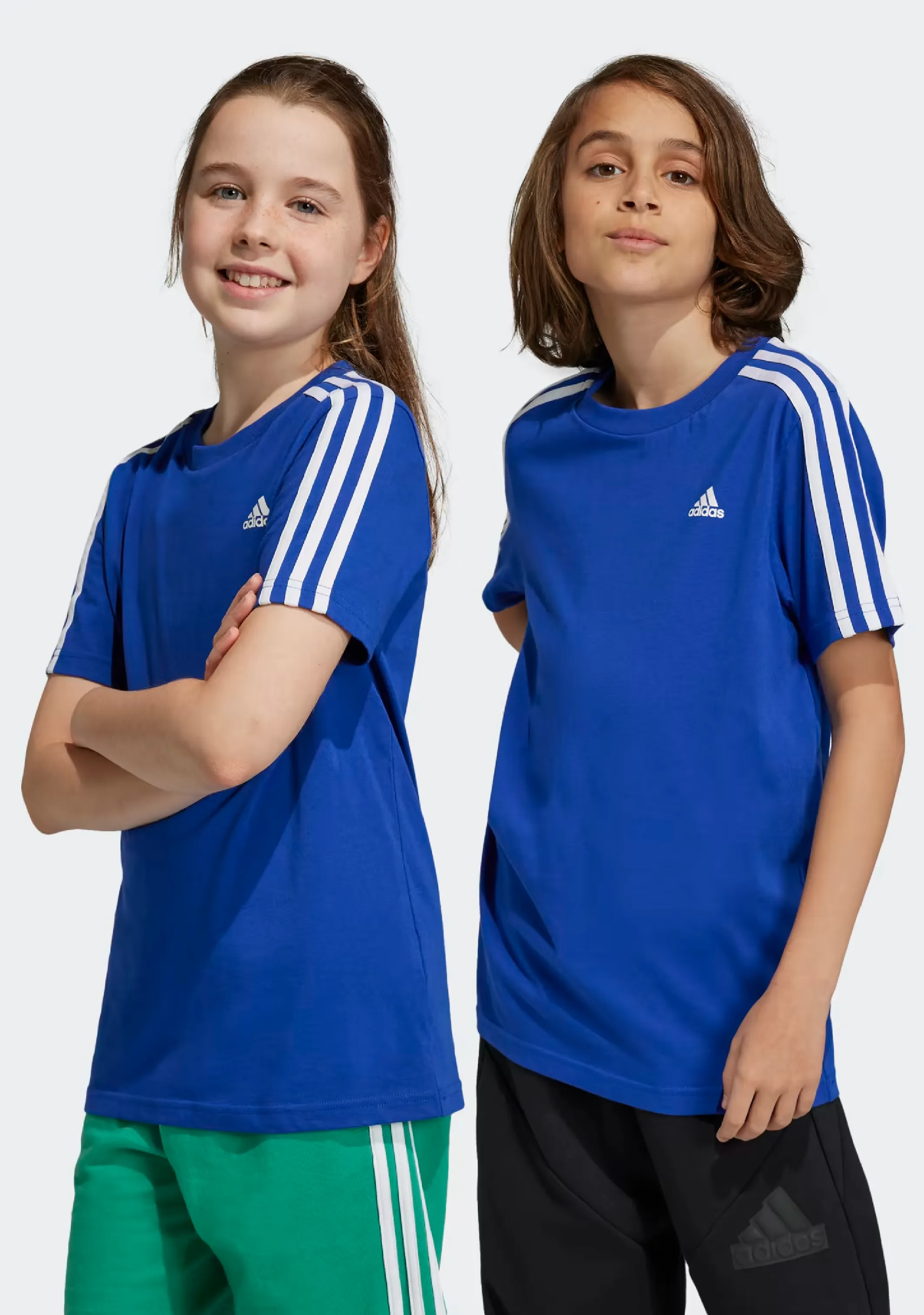 Adidas Kids Essentials 3-Stripes Cotton Tee <br> IC0604