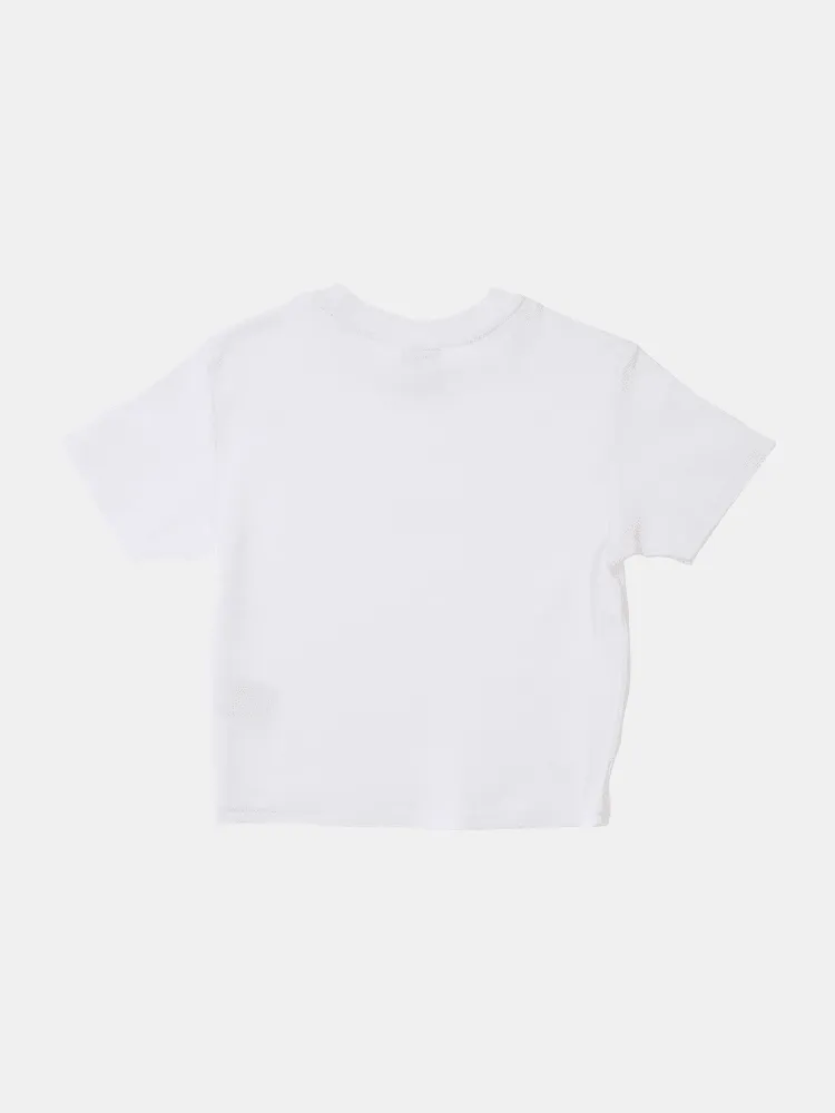 Afends Erin Waffle Fitted Tee - White