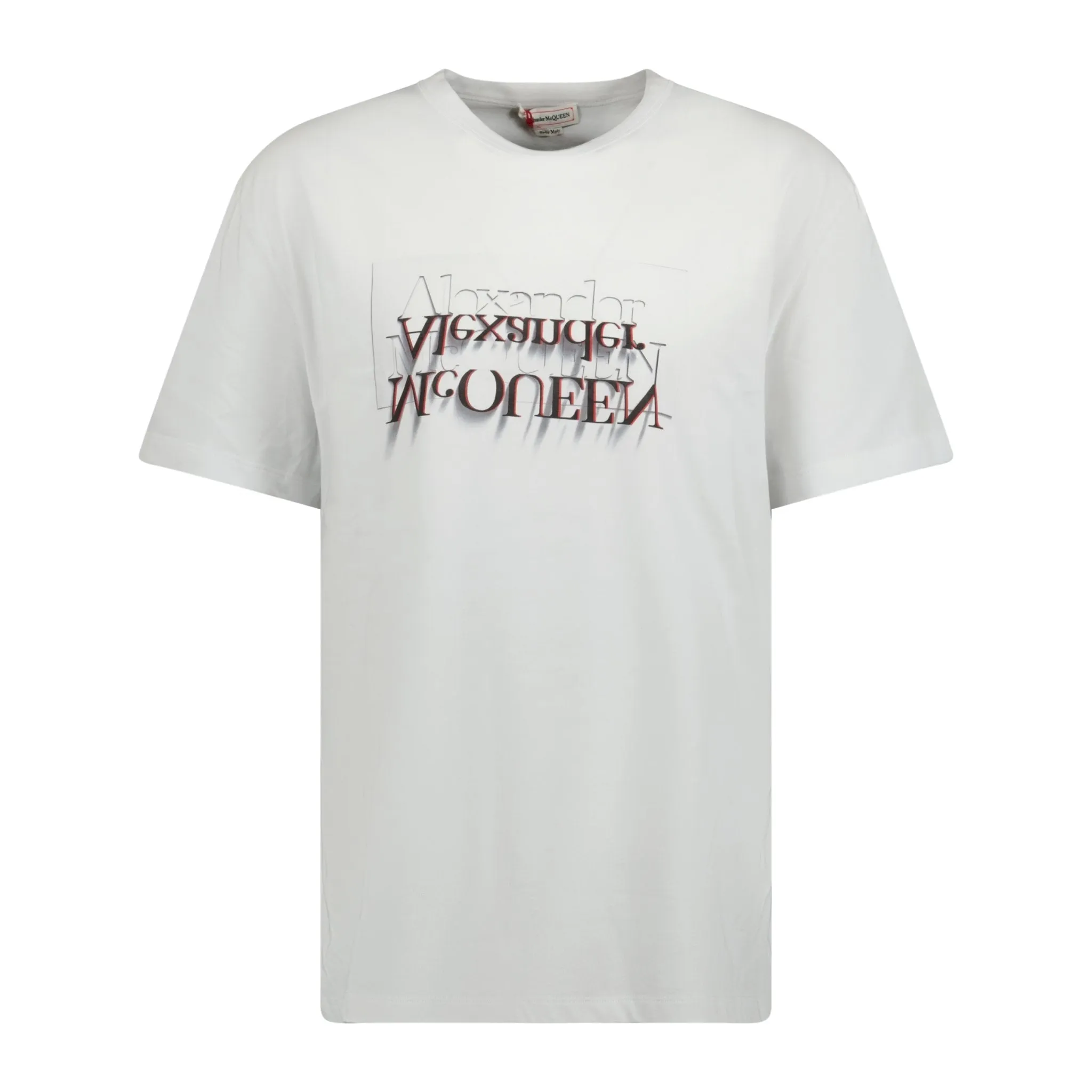 ALEXANDER MCQUEEN Mirrored Logo T-Shirt White