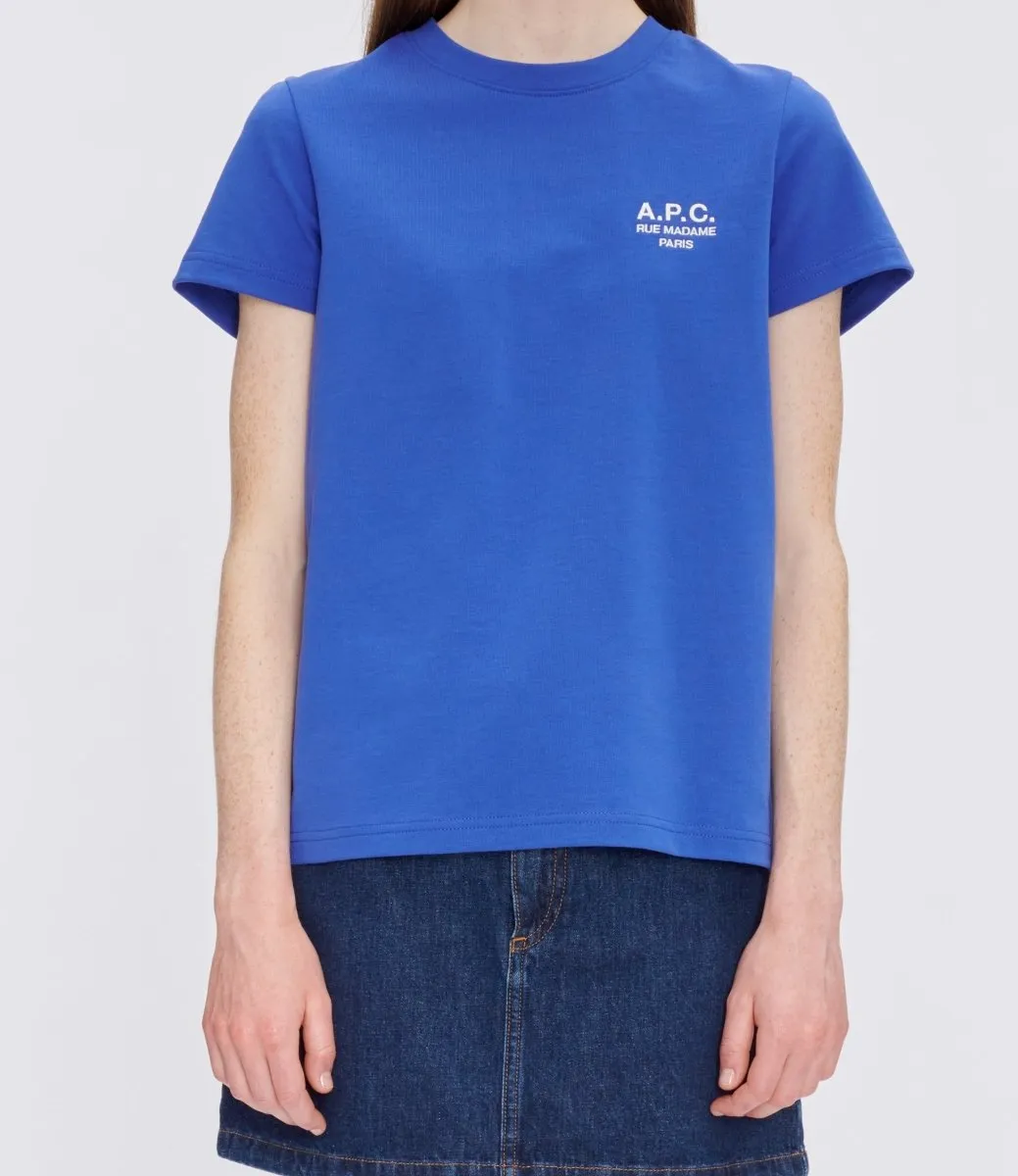 APC t-shirt denise BLUE/WHITE