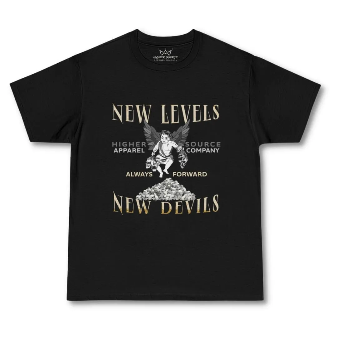 Apliiq New Levels / New Devils Oversized T Shirt - Black / Bone