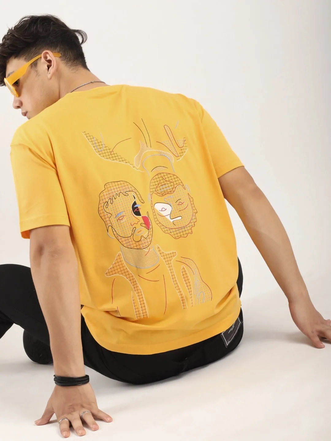 Aura Yellow Oversized T-Shirt