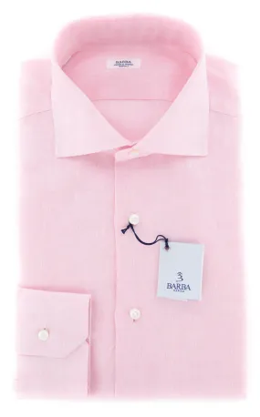 Barba Napoli Pink Shirt - 14.5 US / 37 EU