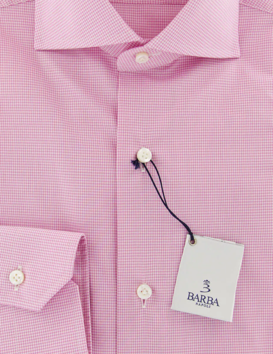 Barba Napoli Pink Shirt - Extra Slim