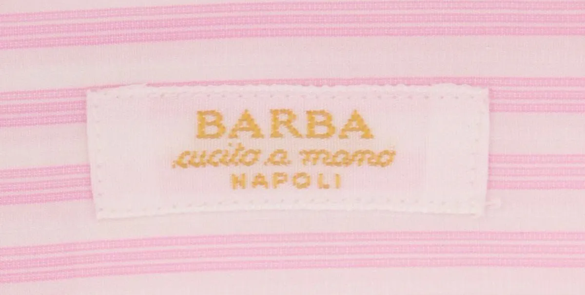 Barba Napoli Pink Shirt - Extra Slim