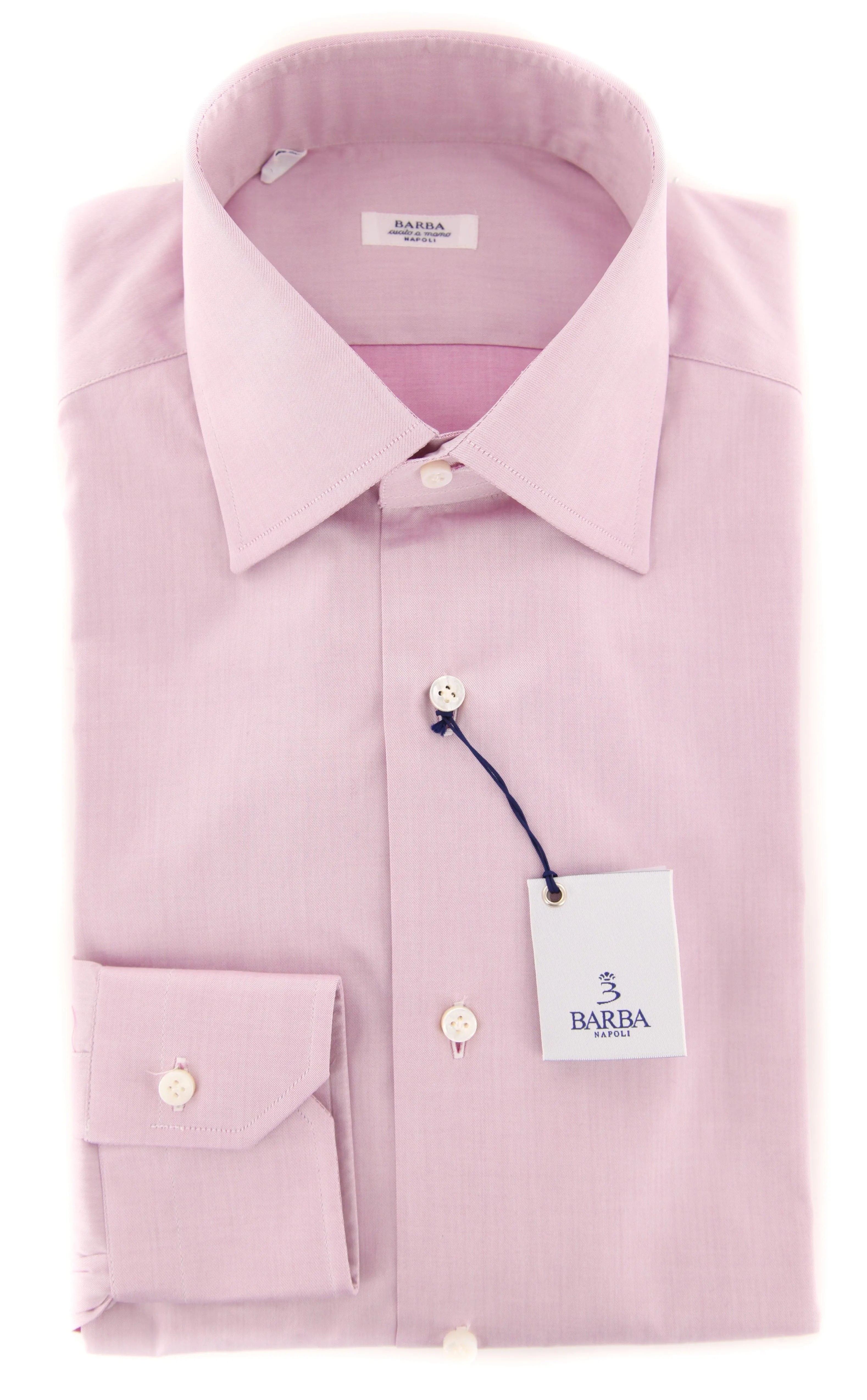 Barba Napoli Pink Shirt - Slim