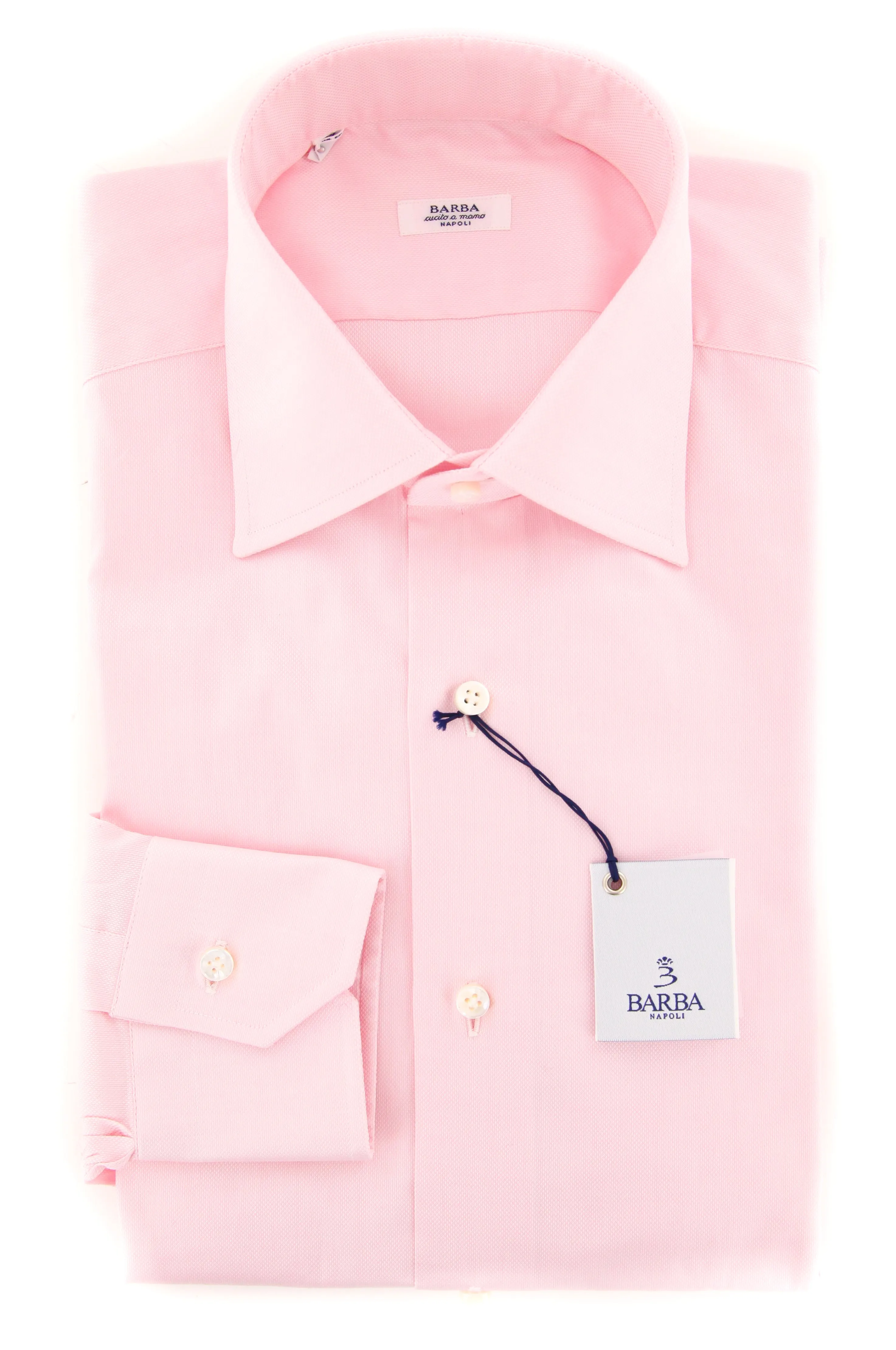 Barba Napoli Pink Shirt - Slim