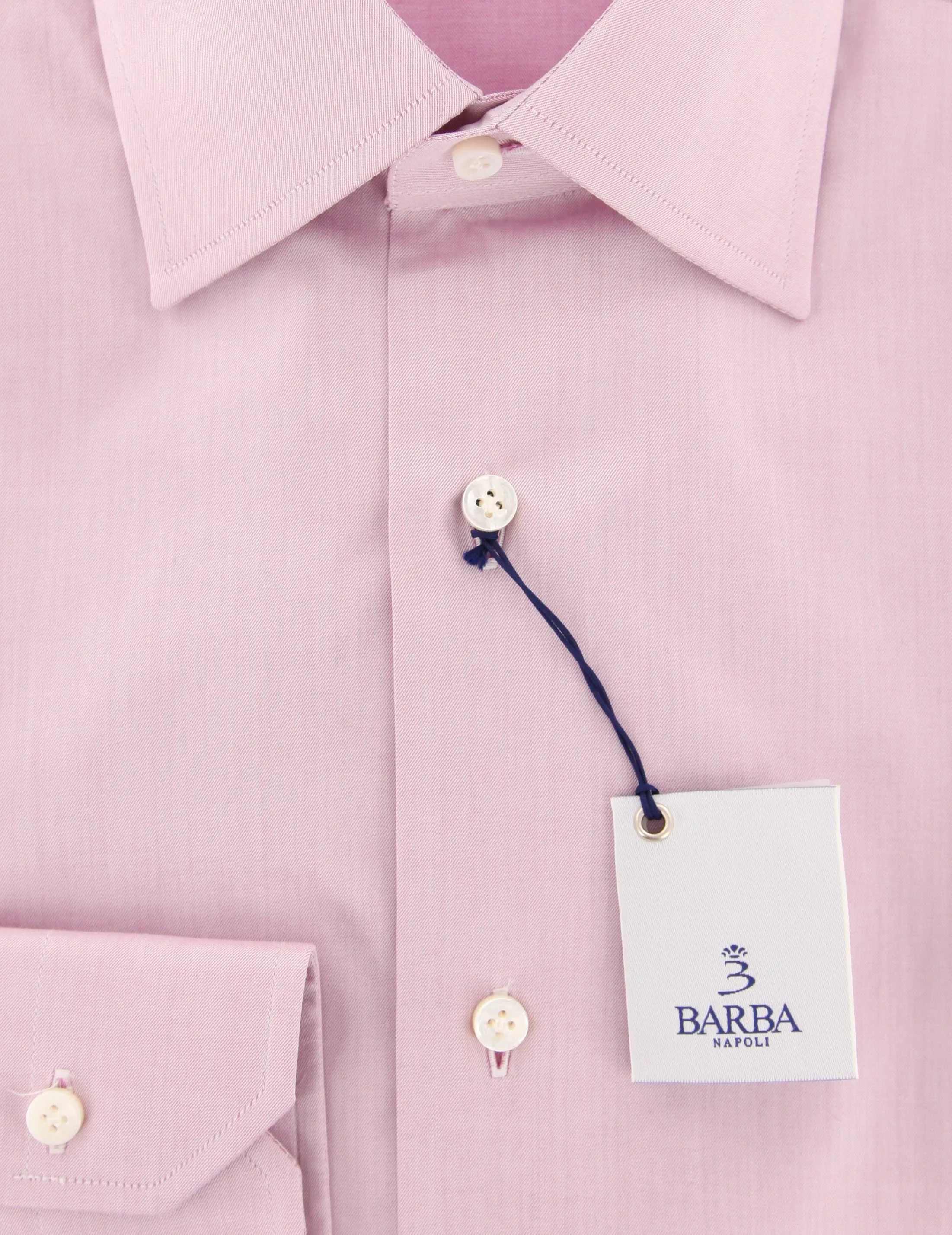 Barba Napoli Pink Shirt - Slim