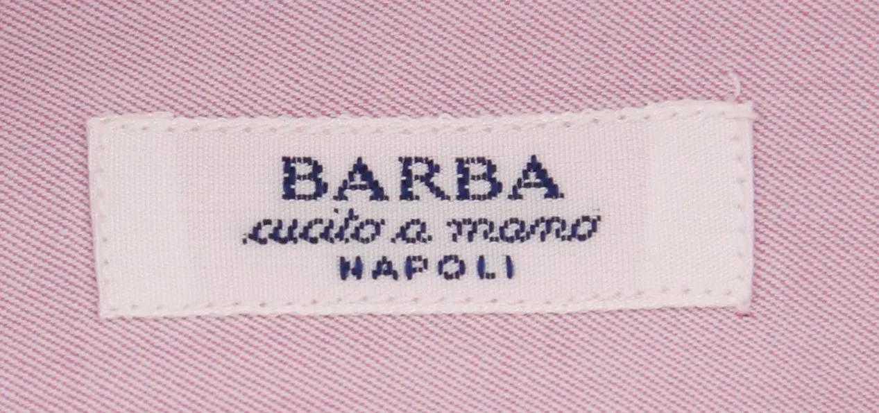 Barba Napoli Pink Shirt - Slim