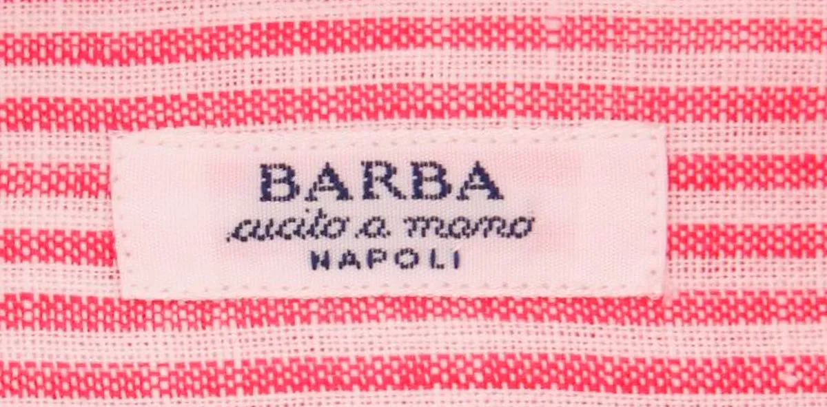 Barba Napoli Pink Shirt - Slim