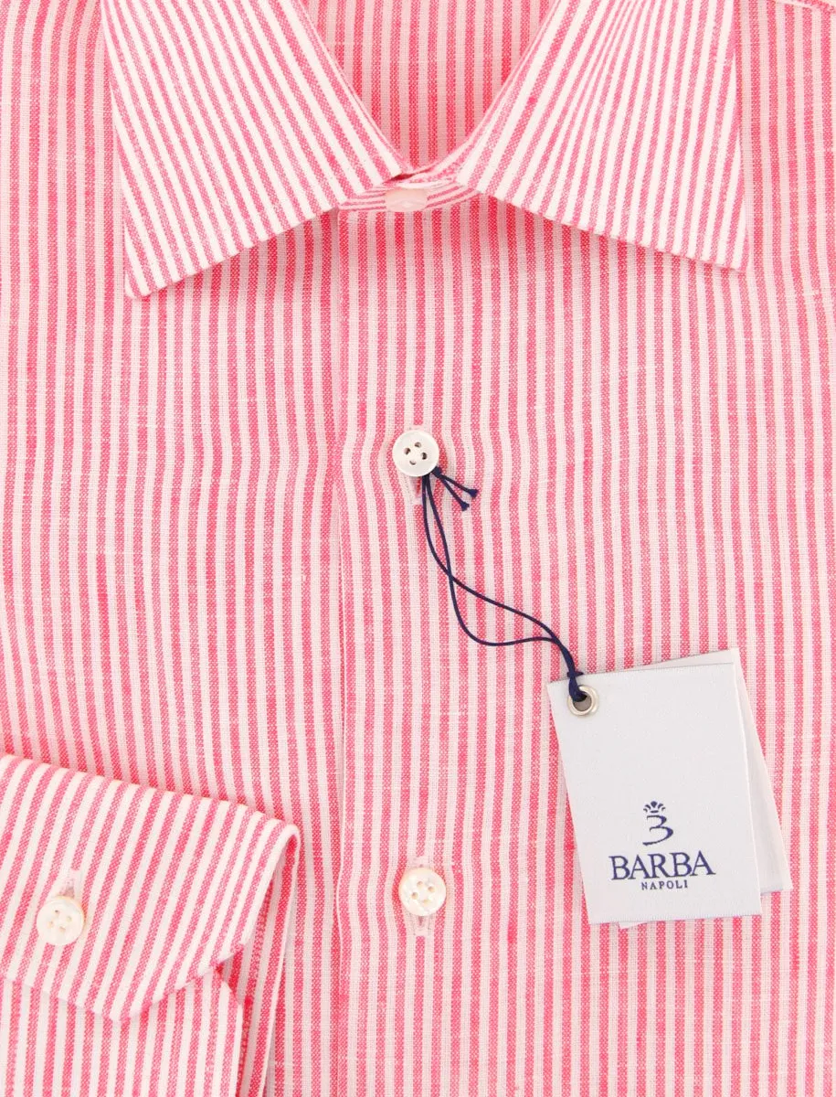 Barba Napoli Pink Shirt - Slim