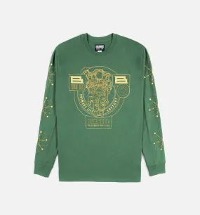 BB Process Mens Long Sleeve Shirt - Green/Yellow