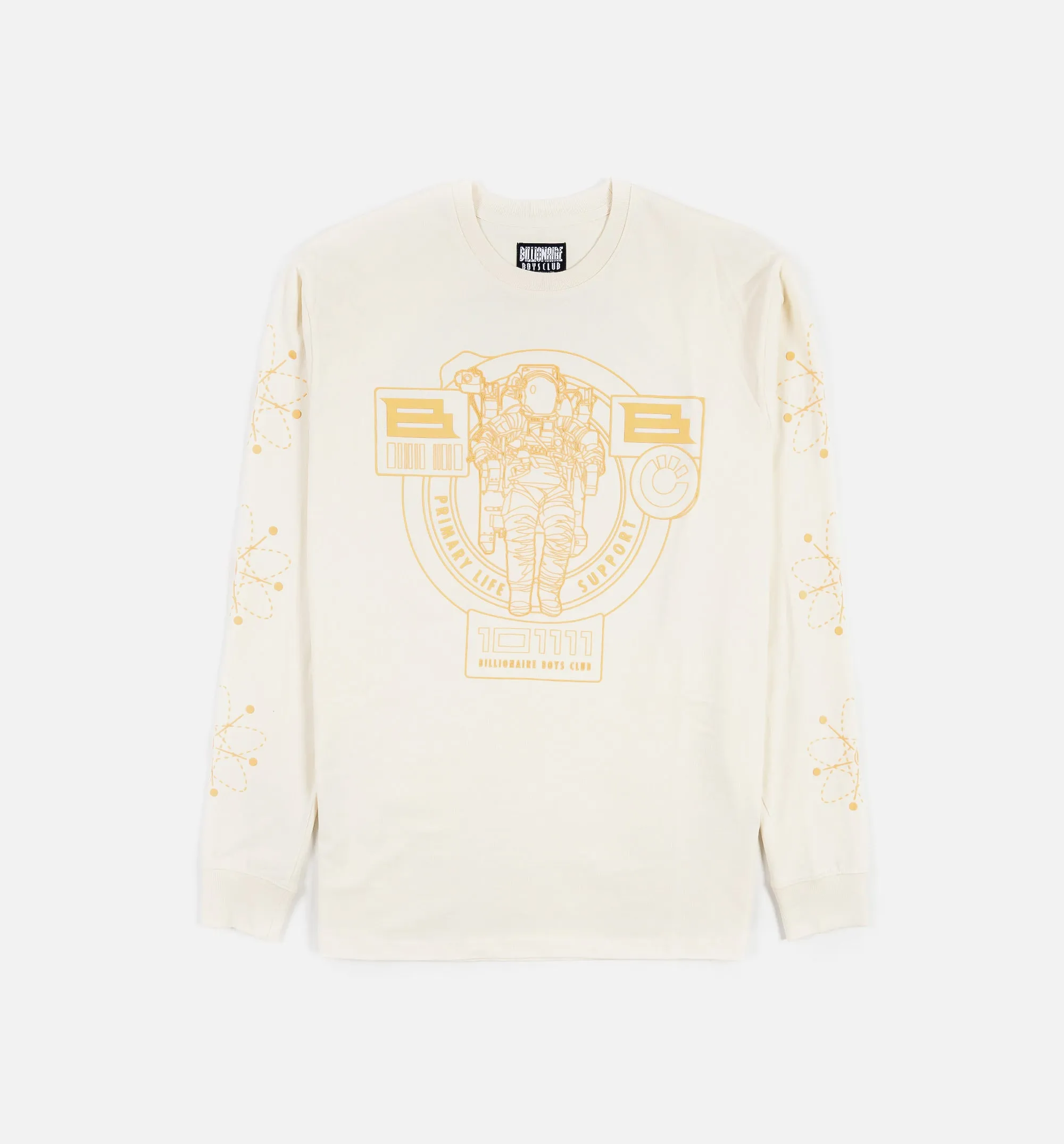 BB Process Mens Long Sleeve Shirt - White/Yellow