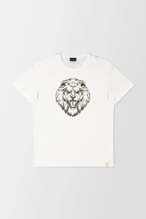 Billionaire White SS Lion T-Shirt