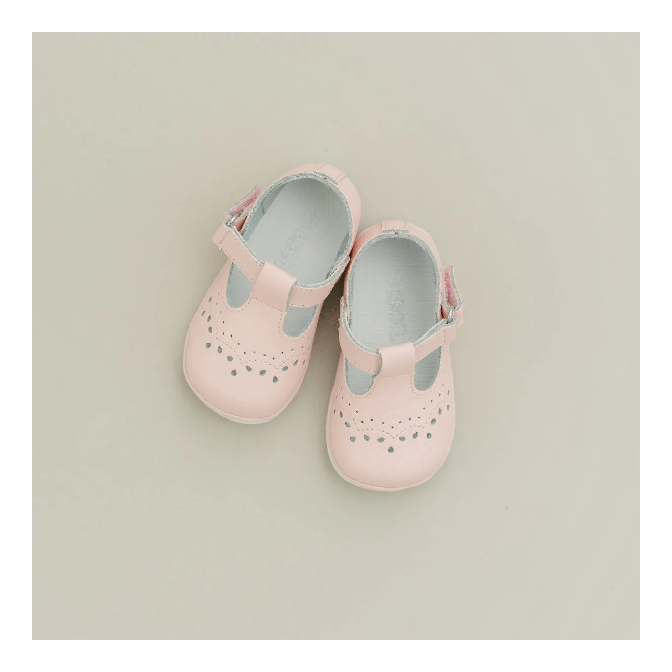 Birdie Pink Leather T-Strap Mary Jane (Baby)