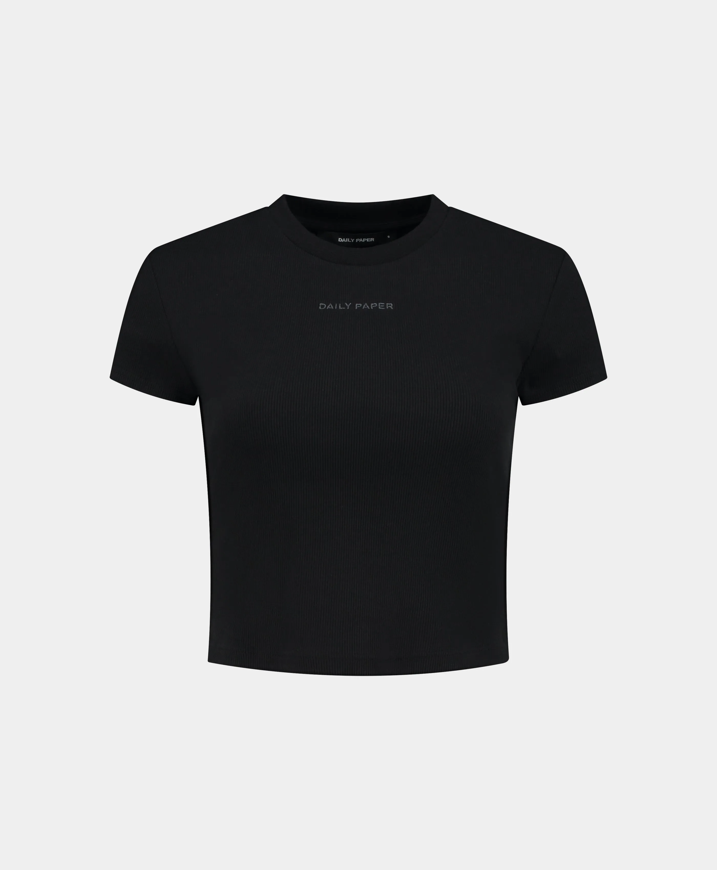 Black Logotype Cropped T-Shirt