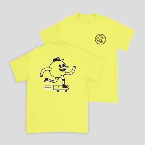 Blast Skates Mascot T-Shirt - Soft Yellow