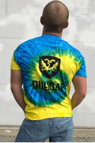 Blue Yellow Dilligaf Fever Swirl