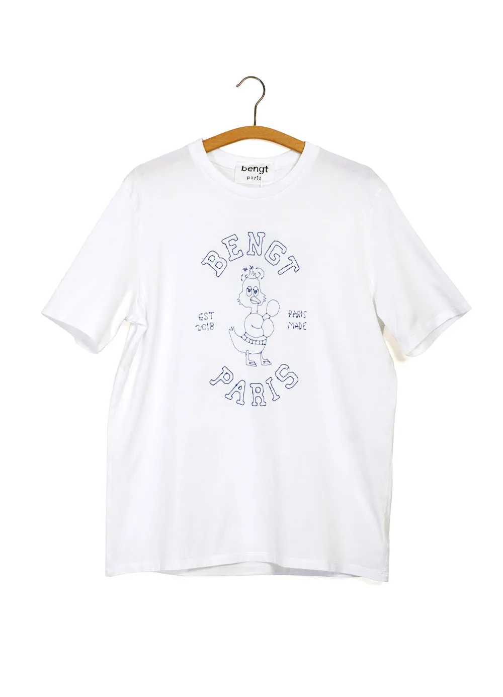 BOXER | Embroidered T-shirt | White