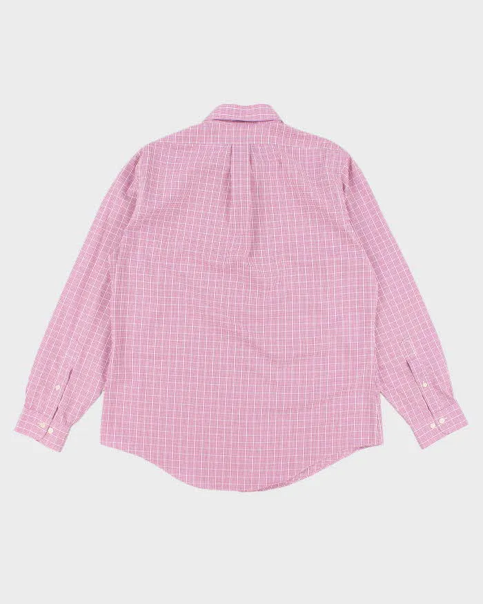 Brooks Brothers Pink Check Shirt - L