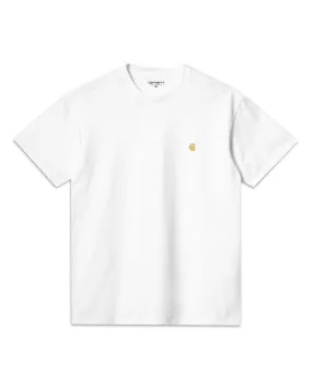 Carhartt Wip Chase T-shirt White Gold