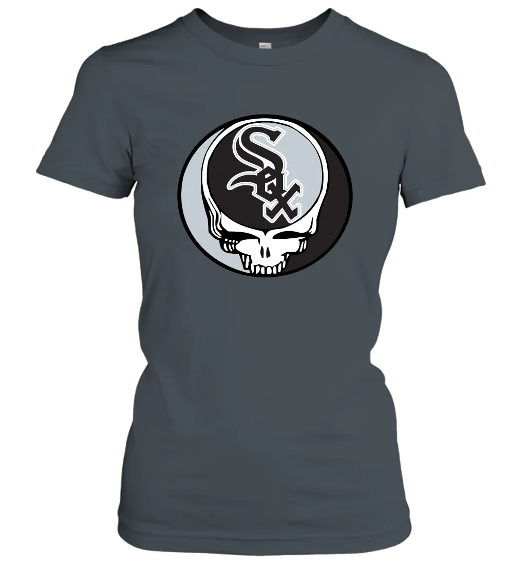 Chicago White Sox Grateful Dead Steal Your Face Baseball Womens T-Shirt