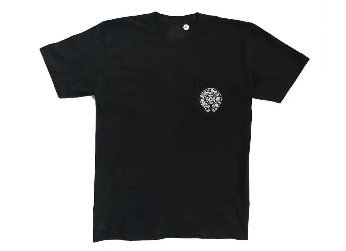 CHROME HEARTS MIAMI HORSE SHOE POCKET T-SHIRT BLACK