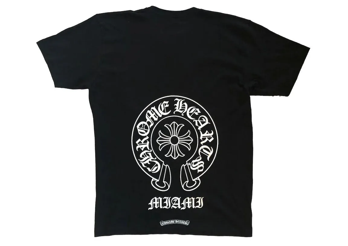 CHROME HEARTS MIAMI HORSE SHOE POCKET T-SHIRT BLACK