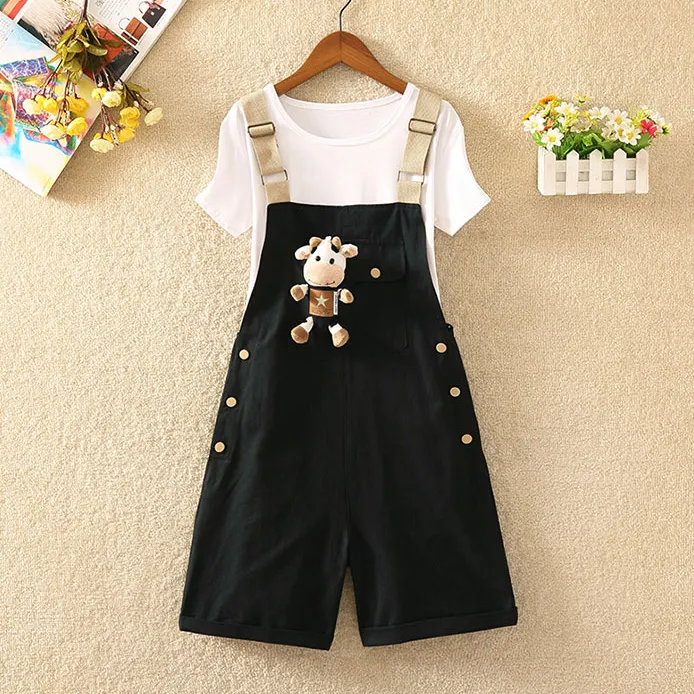 Cow Straps Shorts   T-shirt Outfits AD210210