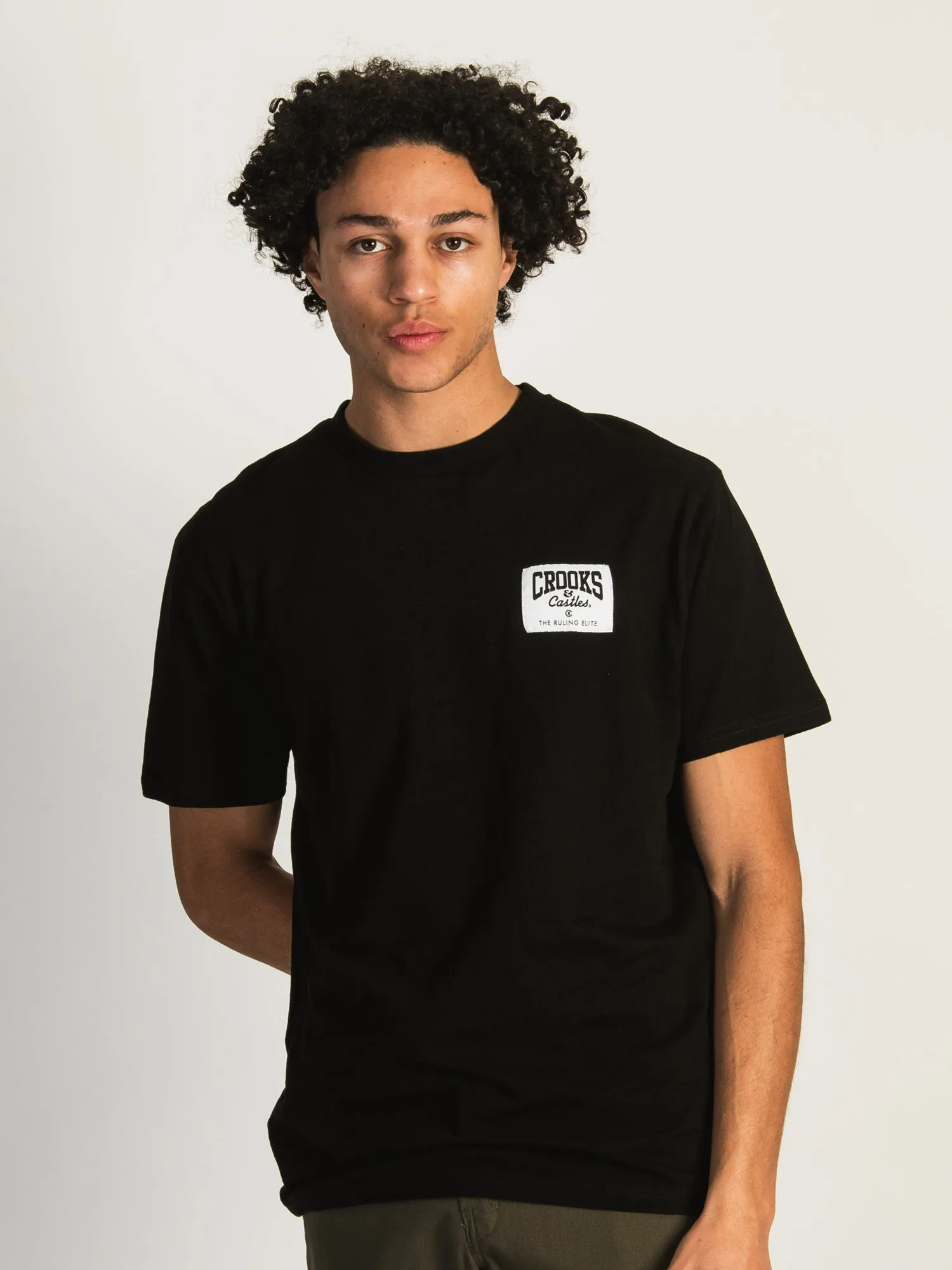 CROOKS & CASTLES WOVEN LABEL T-SHIRT