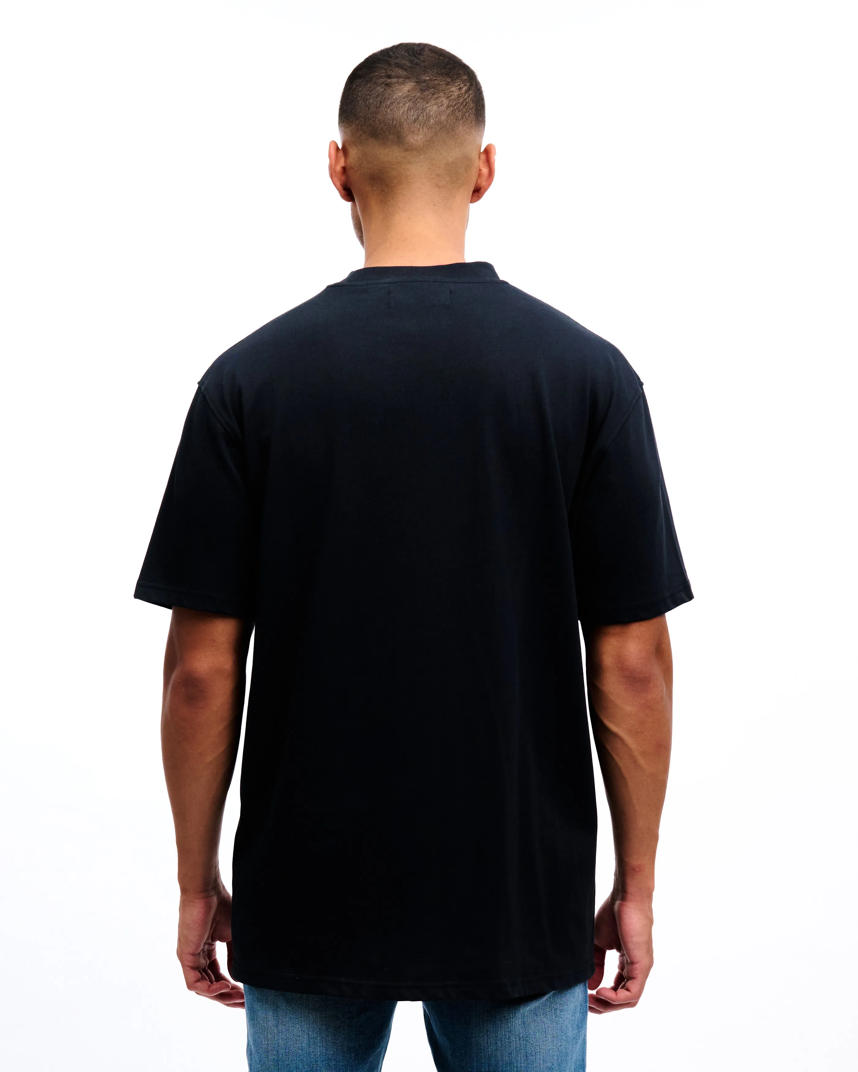 CROYEZ BLACK OIL T-SHIRT - BLACK