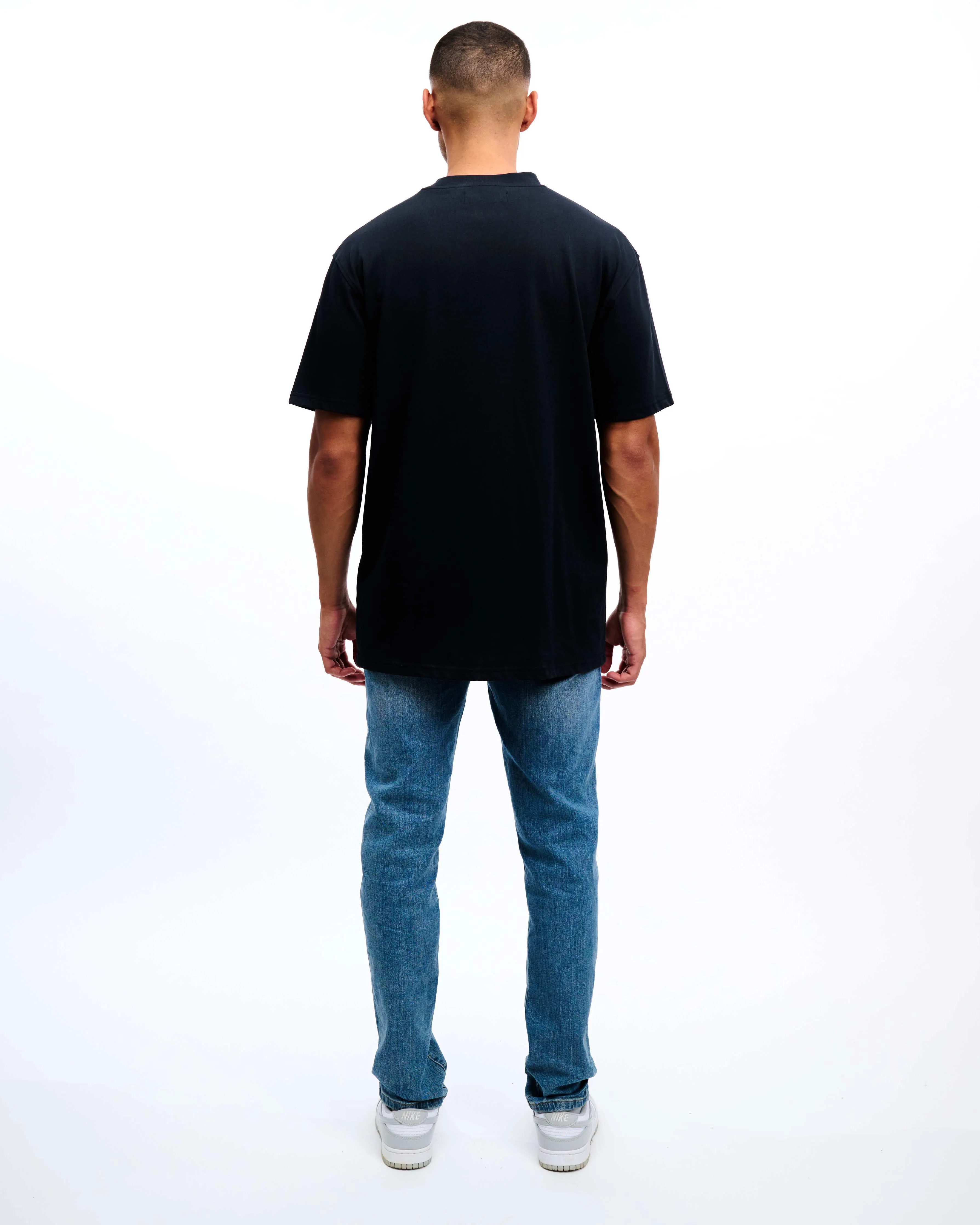 CROYEZ BLACK OIL T-SHIRT - BLACK