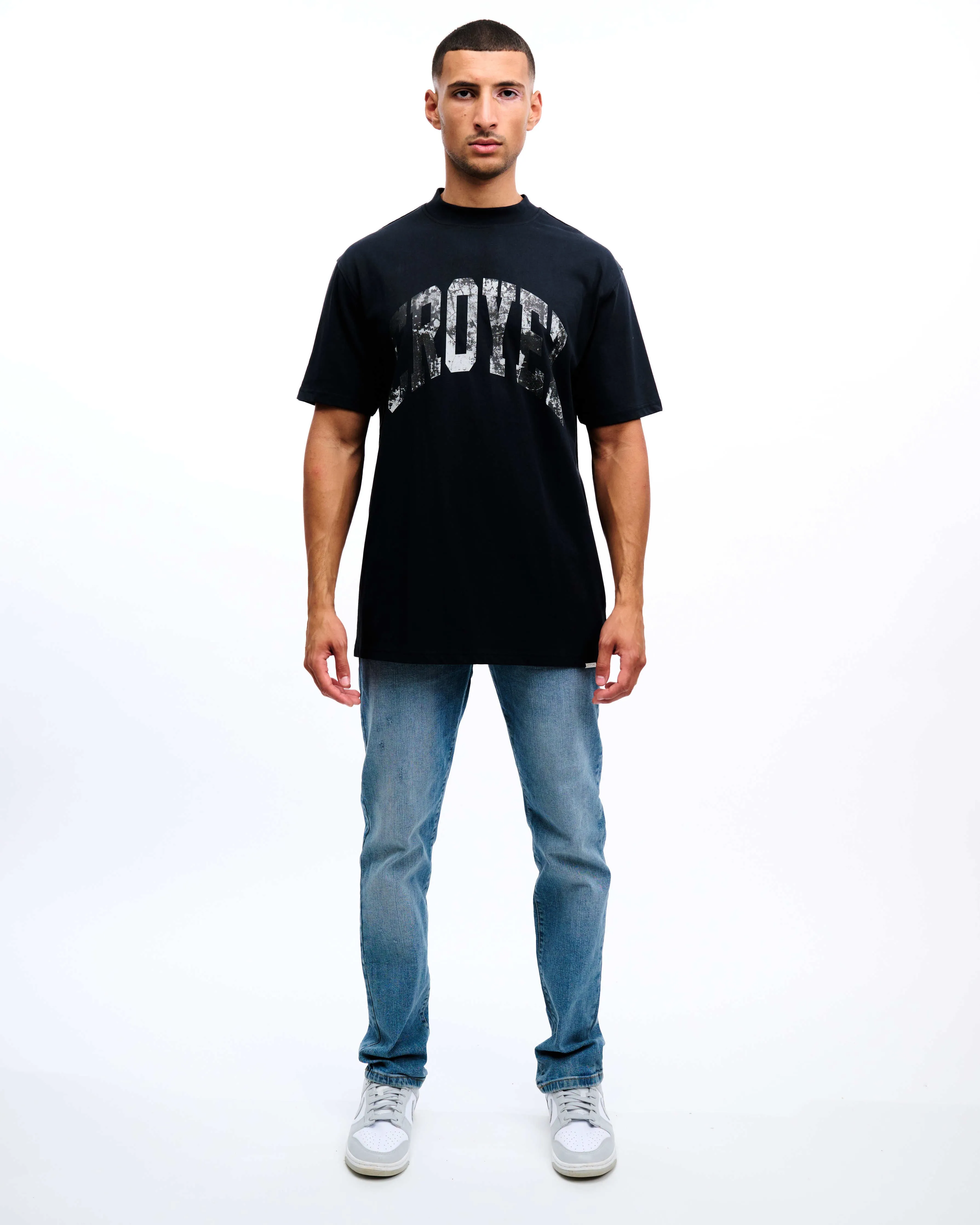 CROYEZ BLACK OIL T-SHIRT - BLACK