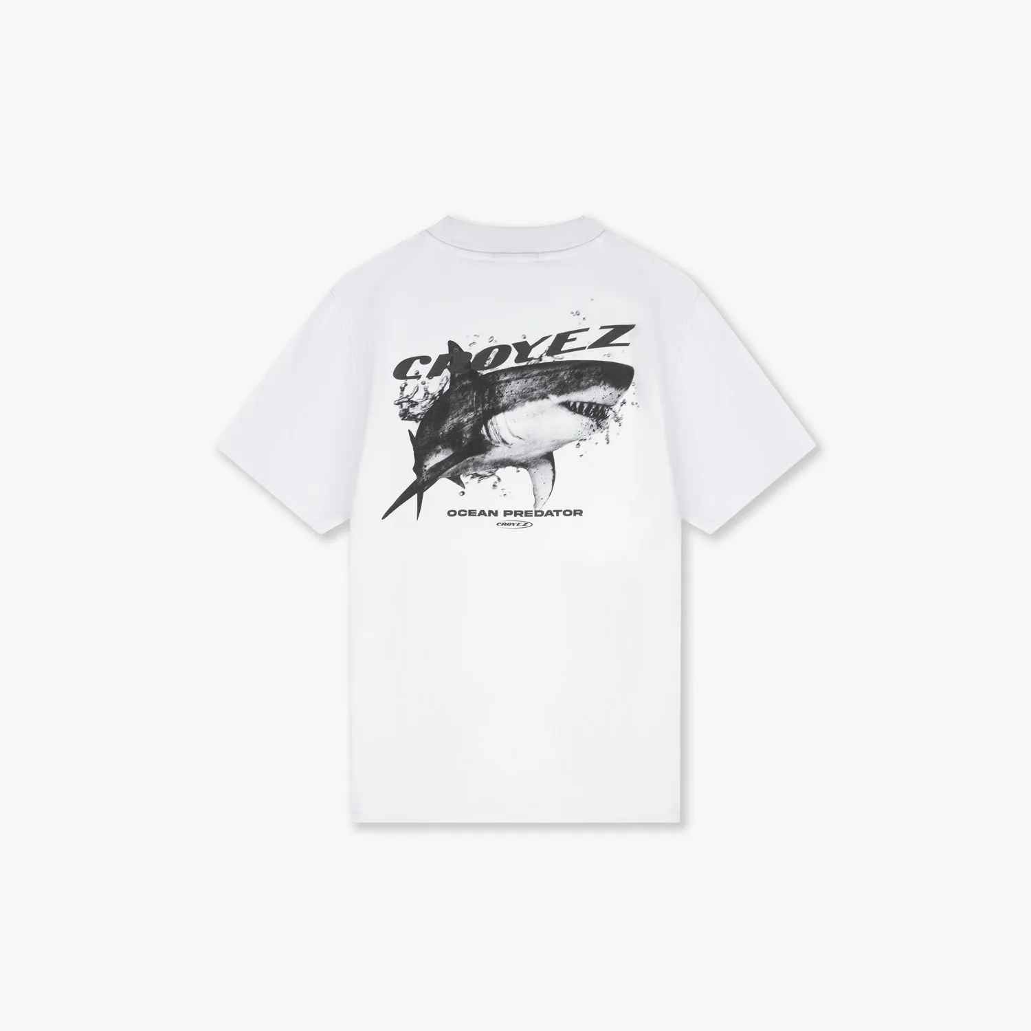 CROYEZ SHARK T-SHIRT - WHITE/BLACK