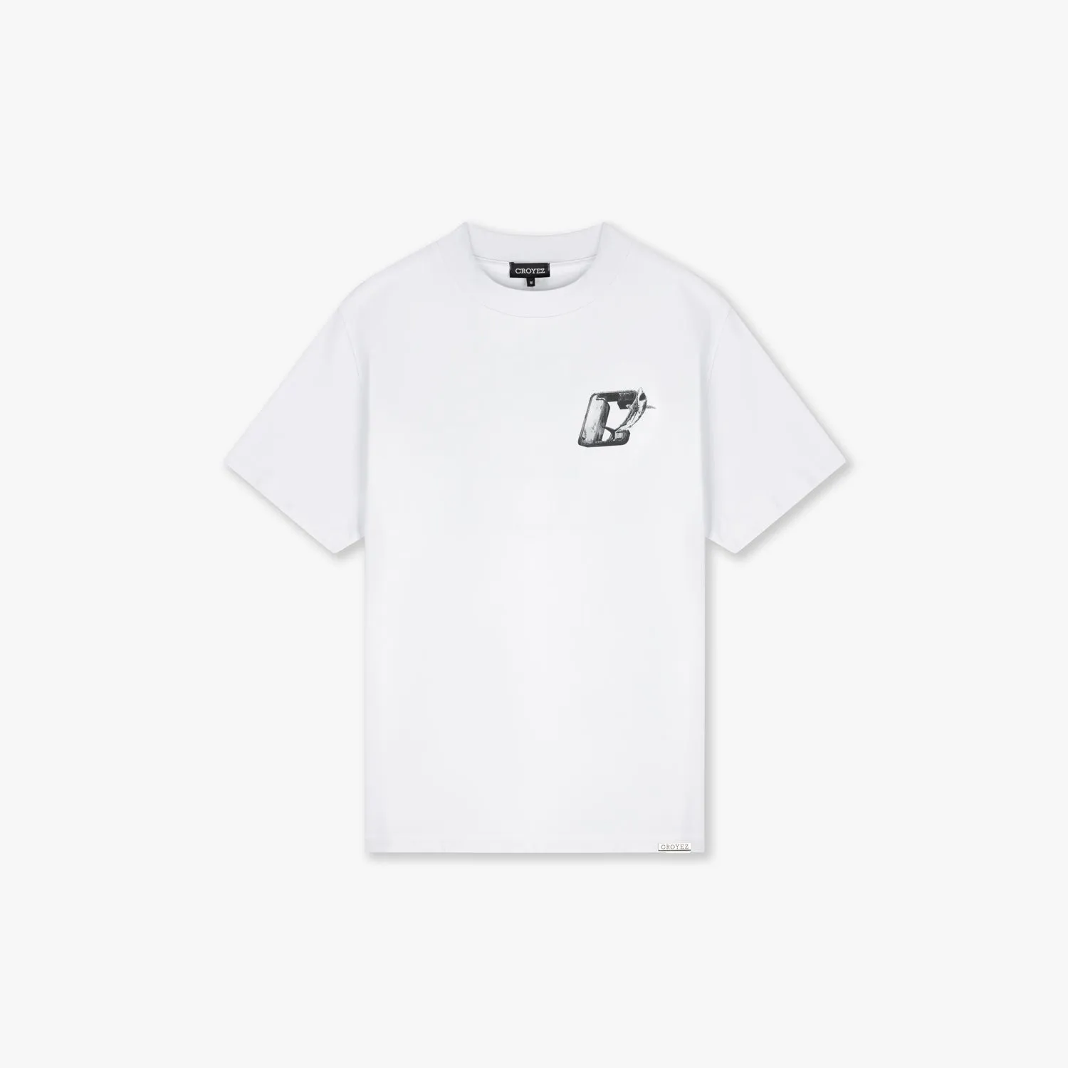 CROYEZ SHARK T-SHIRT - WHITE/BLACK