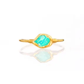 Dainty Raw Australian Opal Ring