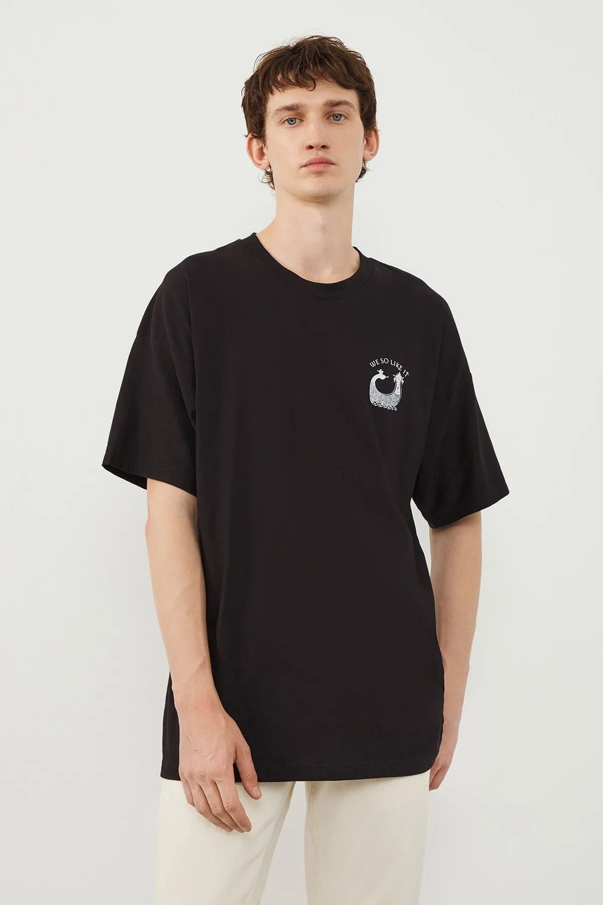 Denge Oversize Black Shahmaran Unisex T-shirt