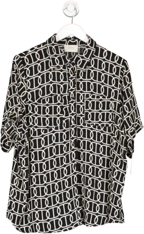 DISSH Black Izzie Chain Vacation Shirt UK 10