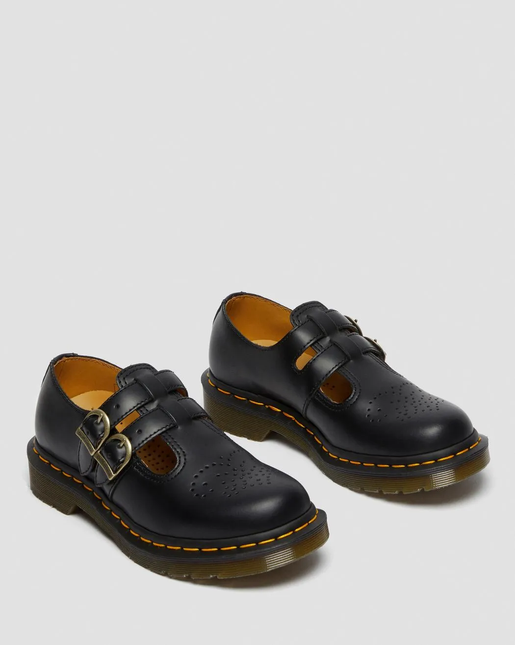 Dr. Martens Women's 8065 SMOOTH LEATHER MARY JANE SHOES (Black)