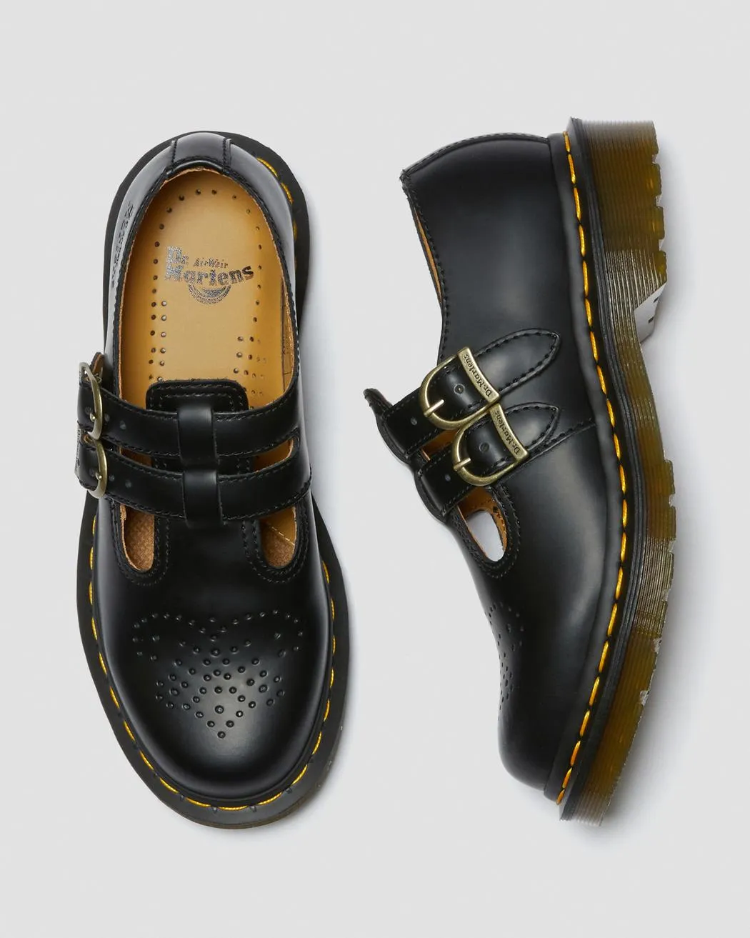 Dr. Martens Women's 8065 SMOOTH LEATHER MARY JANE SHOES (Black)