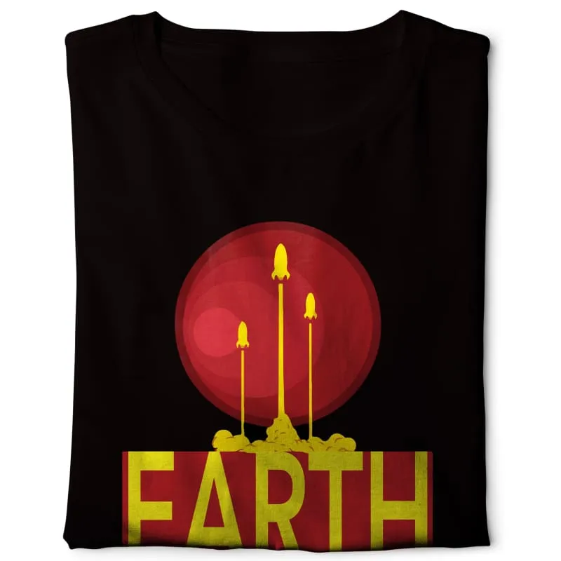 Earth New Home For Aliens - Digital Graphics Basic T-shirt black