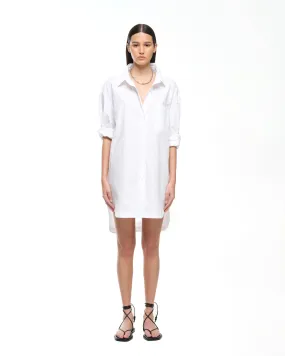 EVERYDAY SHIRT DRESS - WHITE