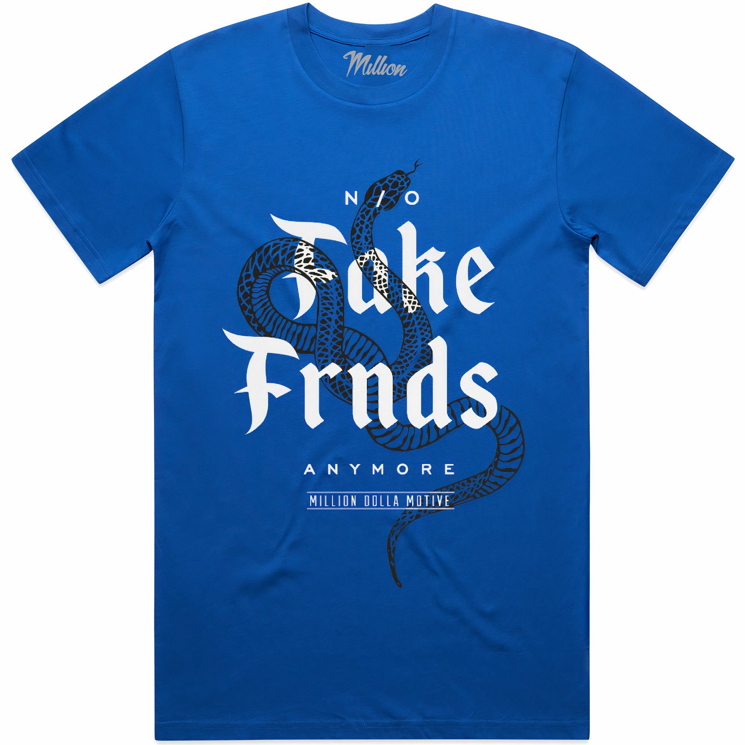 FAKE FRIENDS : Royal Blue Sneaker Tees Shirt